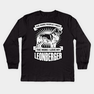 Leonberger Dog Lover Gift Kids Long Sleeve T-Shirt